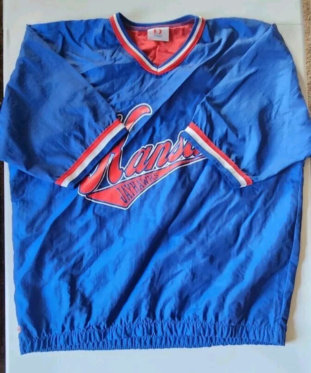 Kansas University Jayhawks Vintage Pullover Jacket 1990's College Dodger